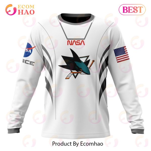NHL San Jose Sharks Special Space Force NASA Astronaut Design 3D Hoodie
