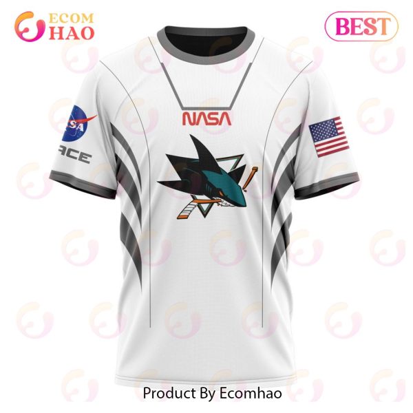 NHL San Jose Sharks Special Space Force NASA Astronaut Design 3D Hoodie
