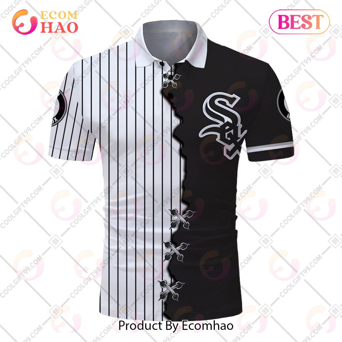 MLB Chicago White Sox Mix Jersey Personalized Style Polo Shirt - Growkoc