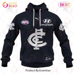 Personalized Home Guernsey 2023 AFL Carlton Blues 3D Hoodie