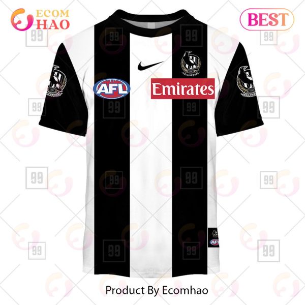 Personalized Home Guernsey 2023 AFL Collingwood Magpies 3D Hoodie
