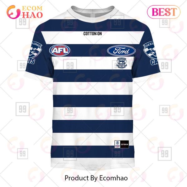 Personalized Home Guernsey 2023 AFL Geelong Cats 3D Hoodie
