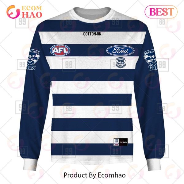 Personalized Home Guernsey 2023 AFL Geelong Cats 3D Hoodie