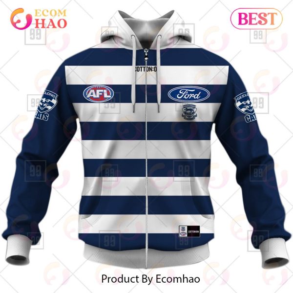 Personalized Home Guernsey 2023 AFL Geelong Cats 3D Hoodie