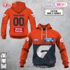Personalized Home Guernsey 2023 AFL Hawthorn Hawks 3D Hoodie