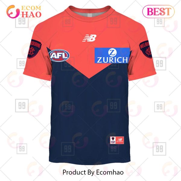 Personalized Home Guernsey 2023 AFL Melbourne Demons 3D Hoodie