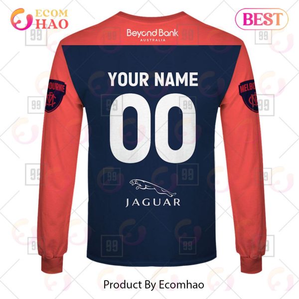 Personalized Home Guernsey 2023 AFL Melbourne Demons 3D Hoodie