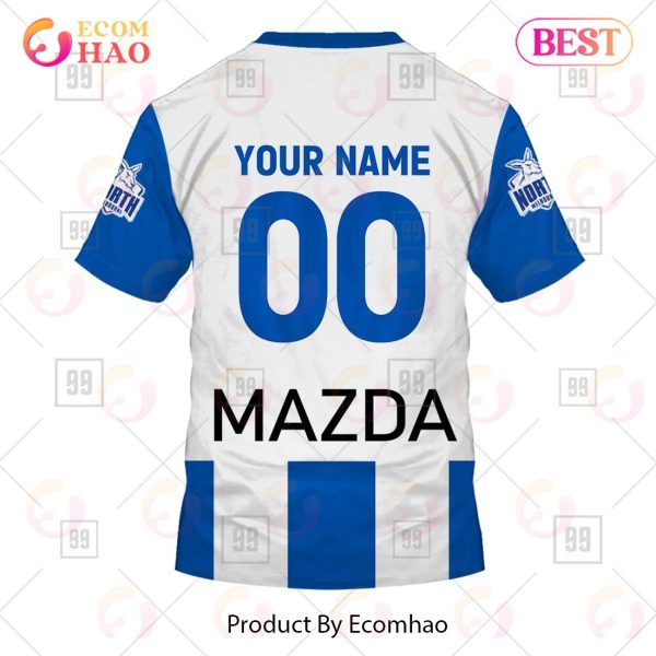 Personalized Home Guernsey 2023 AFL North Melbourne Kangaroos 3D Hoodie