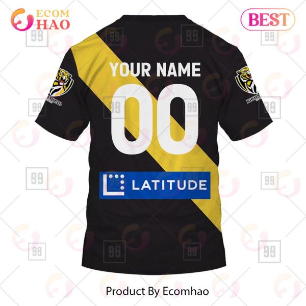 Personalized Home Guernsey 2023 AFL Richmond Tigers 3D Hoodie