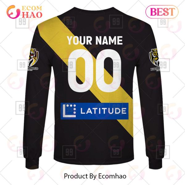 Personalized Home Guernsey 2023 AFL Richmond Tigers 3D Hoodie