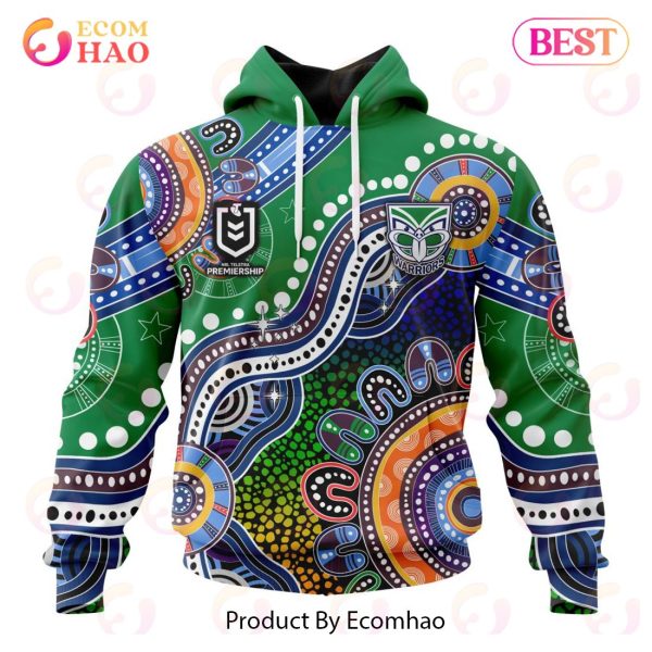 NRL New Zealand Warriors Special Indigenous Design 3D Hoodie