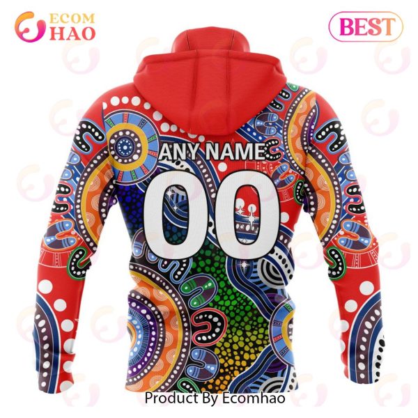 NRL Newcastle Knights Special Indigenous Design 3D Hoodie
