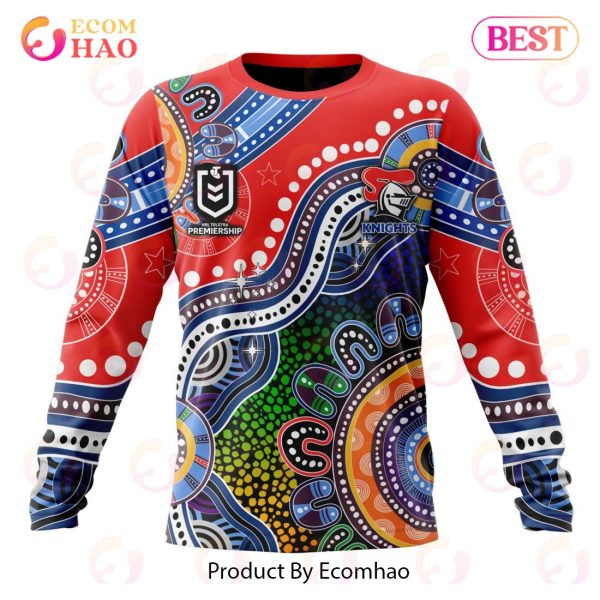 NRL Newcastle Knights Special Indigenous Design 3D Hoodie