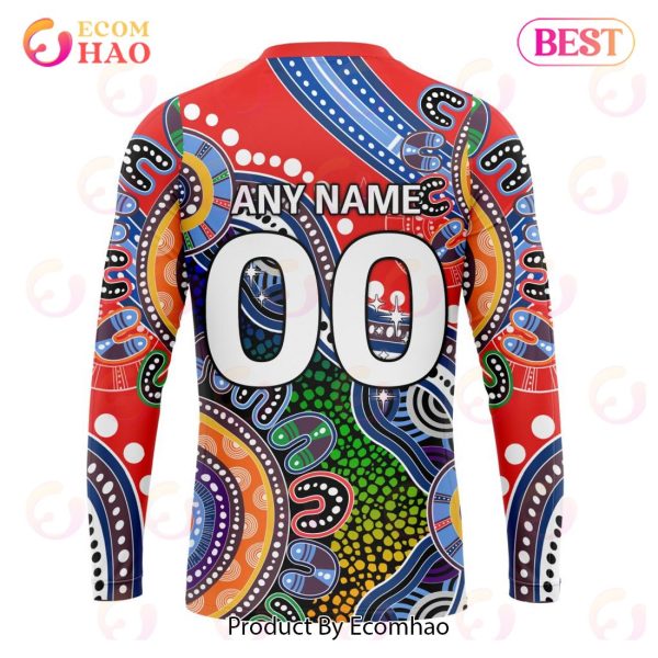 NRL Newcastle Knights Special Indigenous Design 3D Hoodie
