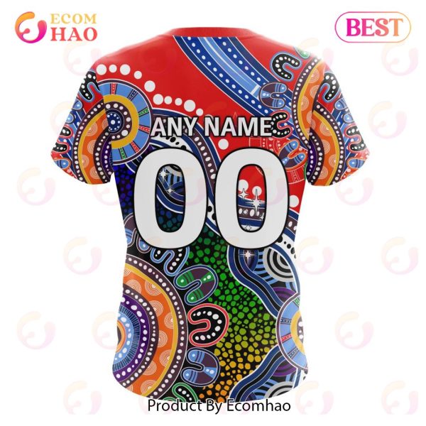 NRL Newcastle Knights Special Indigenous Design 3D Hoodie