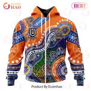 NRL Wests Tigers Special Indigenous Design 3D Hoodie