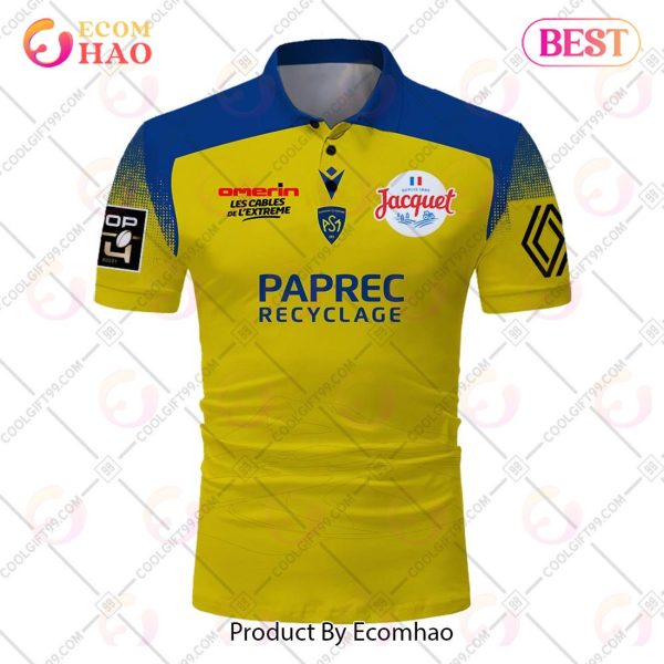 Personalized ASM Clermont Auvergne Rugby 2223 Jersey Style POLO Shirt