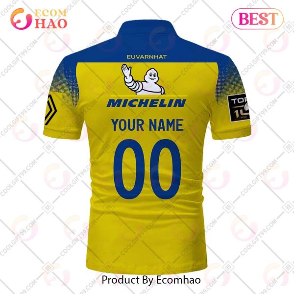 Personalized ASM Clermont Auvergne Rugby 2223 Jersey Style POLO Shirt