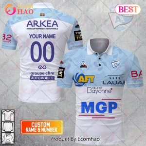 Personalized Aviron Bayonnais Rugby 2223 Jersey Style POLO Shirt
