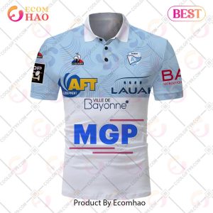 Personalized Aviron Bayonnais Rugby 2223 Jersey Style POLO Shirt