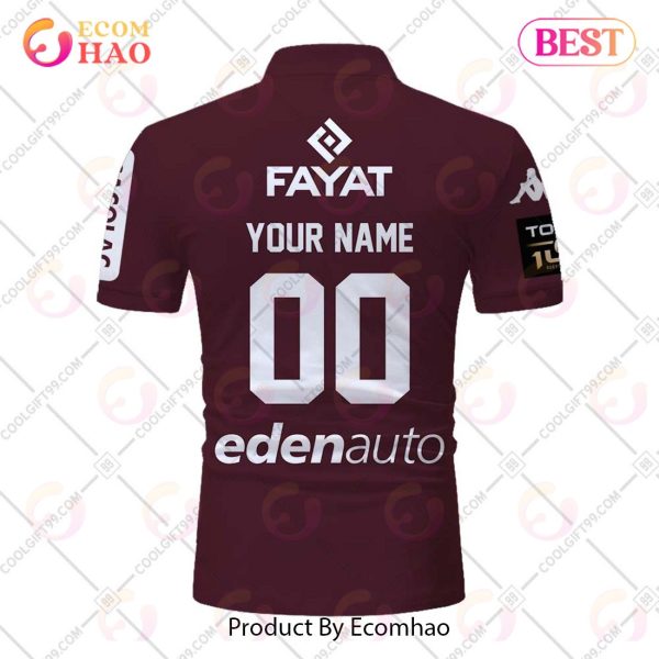 Personalized Bordeaux Begles Rugby 2223 Jersey Style POLO Shirt