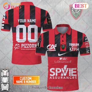 Personalized RC Toulonnais Rugby 2223 Jersey Style POLO Shirt