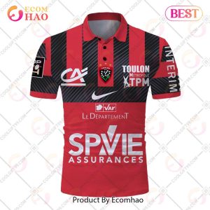 Personalized RC Toulonnais Rugby 2223 Jersey Style POLO Shirt