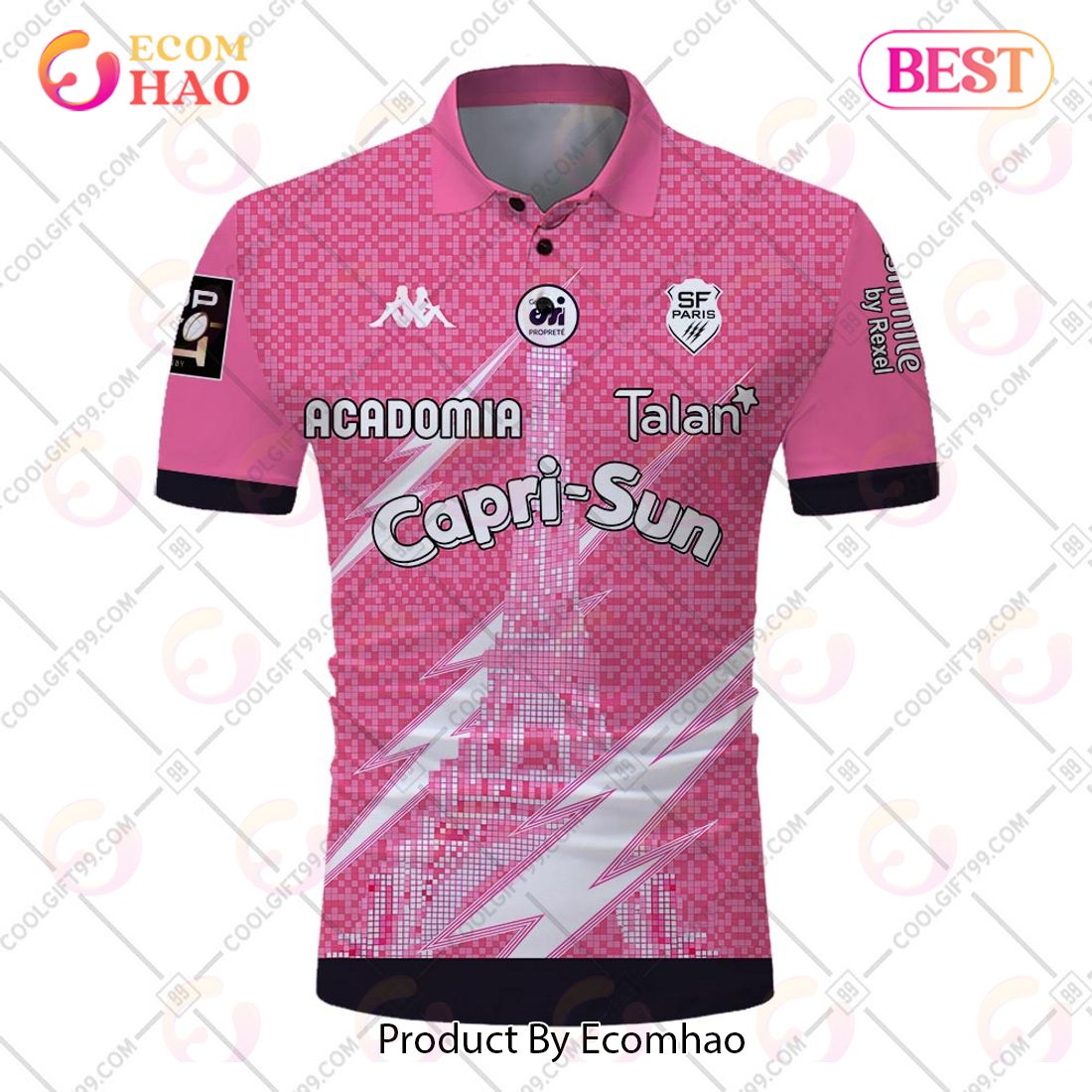 Personalized Stade Francais Paris Rugby 2223 Jersey Style POLO Shirt