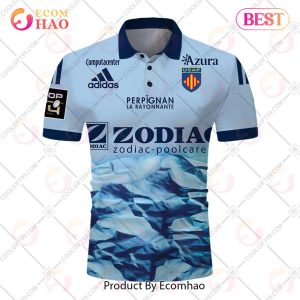 Personalized USA Perpignan Rugby 2223 Jersey Style POLO Shirt