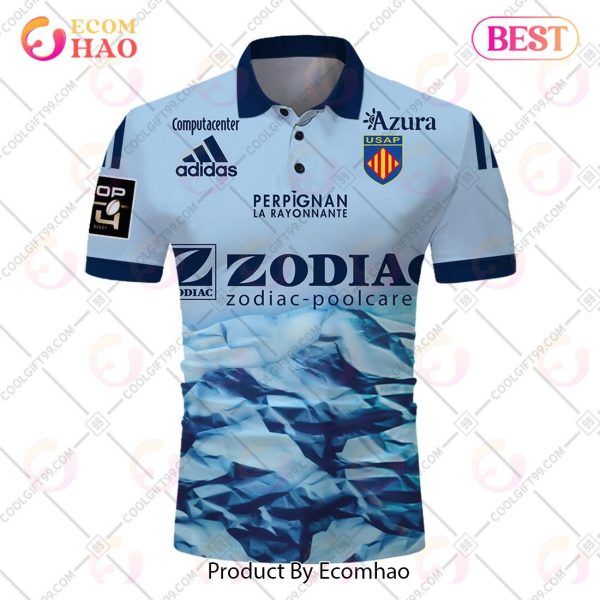Personalized USA Perpignan Rugby 2223 Jersey Style POLO Shirt