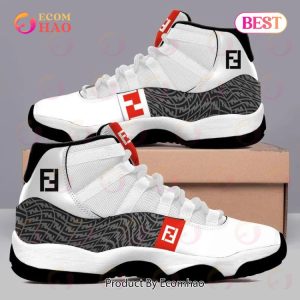 Fendi Vertigo Pattern Air Jordan 11 Sneakers Shoes Hot 2023 Gifts For Men Women