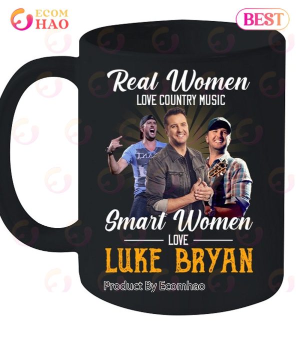 Real Women Love Country Music Smart Women Love The Luke Bryan T-Shirt