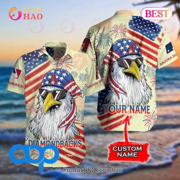 Arizona Diamondbacks MLB Independence Day Personalized Hawaiian Shirt