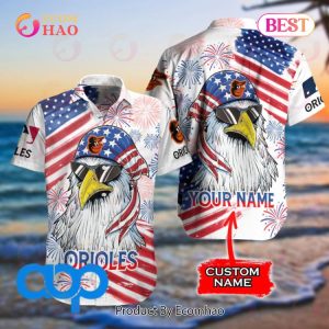 Baltimore Orioles MLB Independence Day Personalized Hawaiian Shirt
