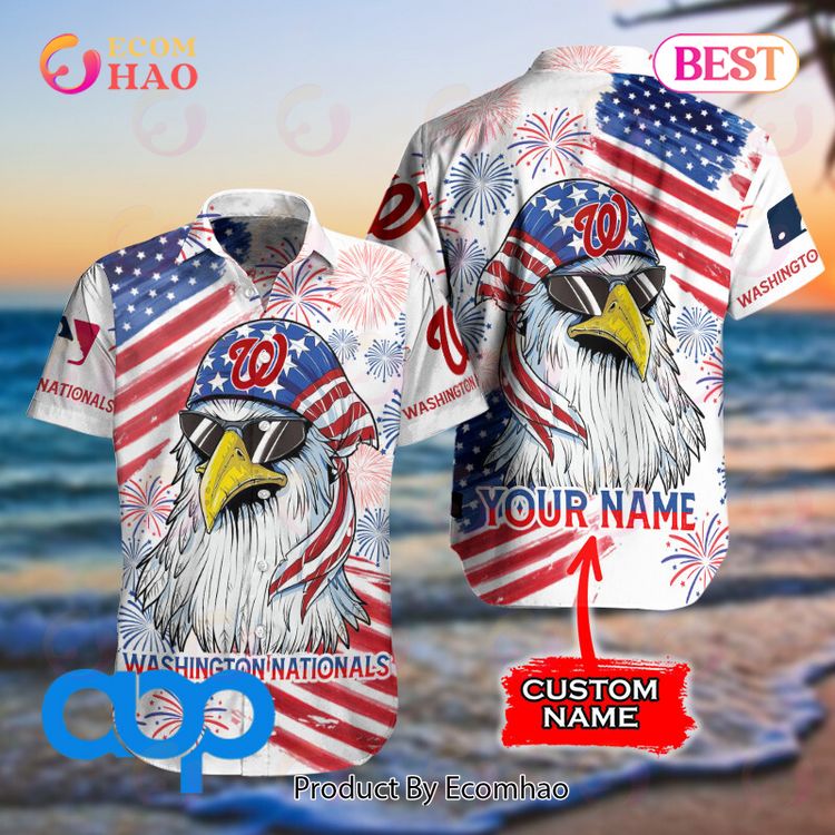 Washington Nationals MLB Independence Day Personalized Hawaiian Shirt