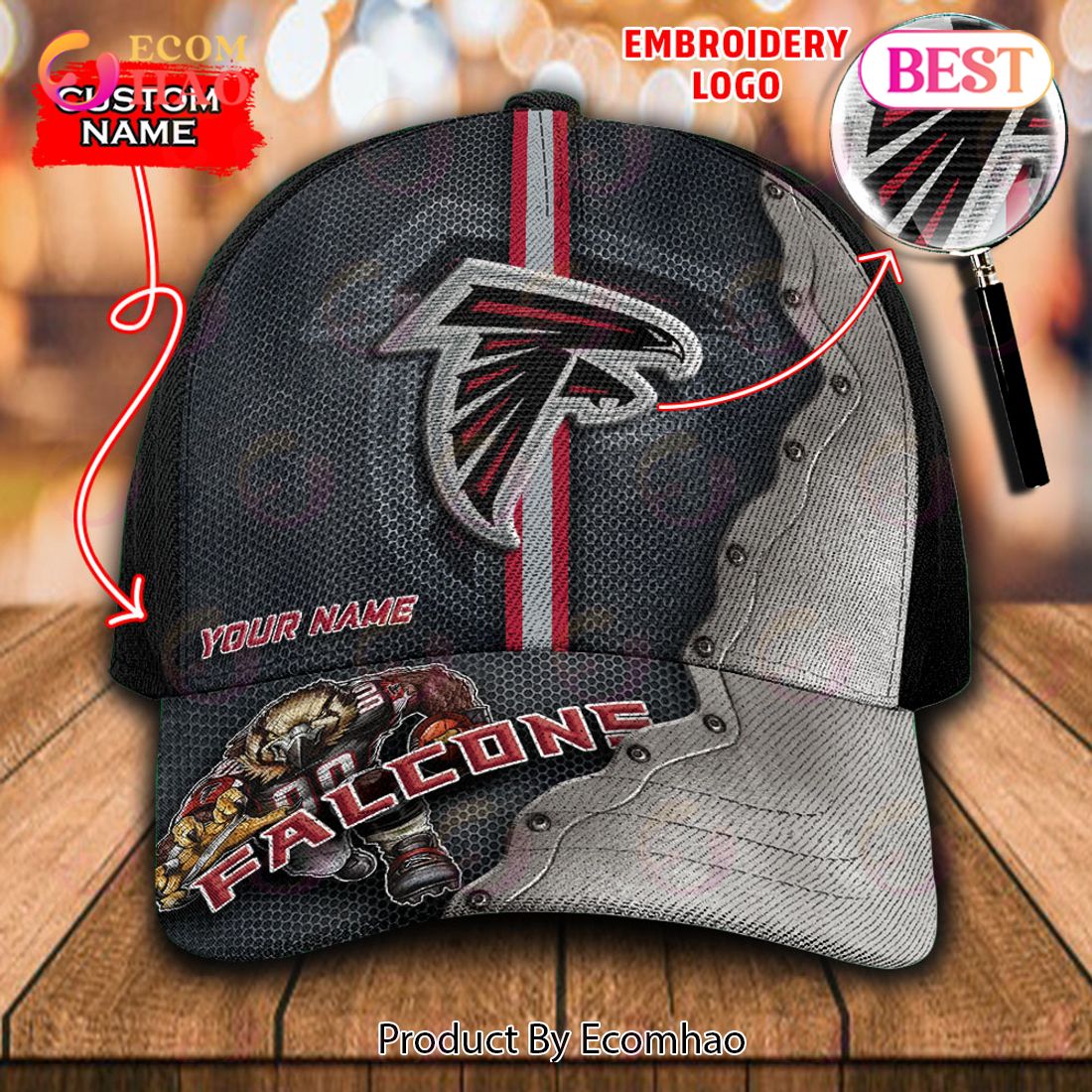 NFL Arizona Cardinals Custom Name Embroidery Cap