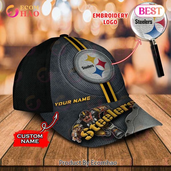 NFL Pittsburgh Steelers Custom Name Embroidery Cap