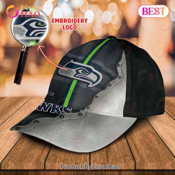 NFL Seattle Seahawks Custom Name Embroidery Cap