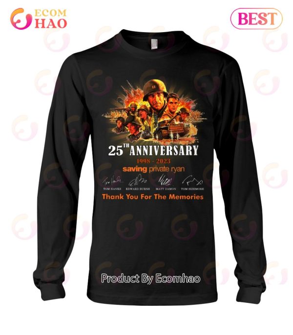 25th Anniversary 1998 – 2023 Saving Private Ryan Thank You For The Memories T-Shirt