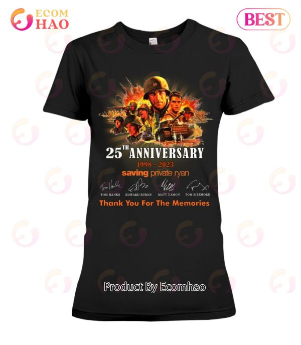 25th Anniversary 1998 – 2023 Saving Private Ryan Thank You For The Memories T-Shirt