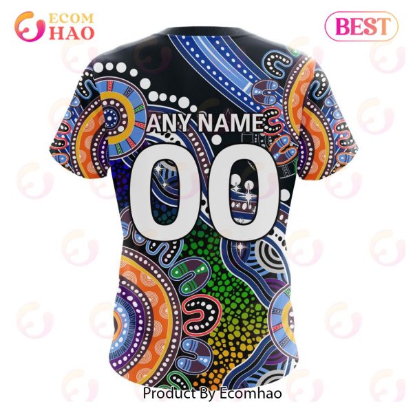 AFL Carlton Football Club Special Indigenous Design 3D Hoodie