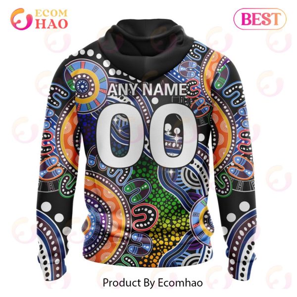AFL Collingwood Football Club Special Indigenous Design 3D Hoodie