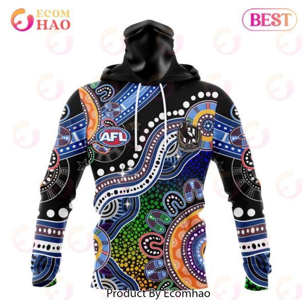 AFL Collingwood Football Club Special Indigenous Design 3D Hoodie