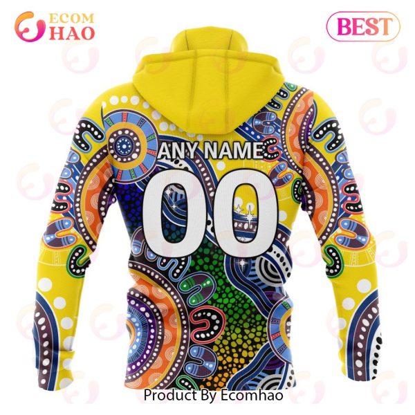 AFL Gold Coast Suns Special Indigenous Design 3D Hoodie