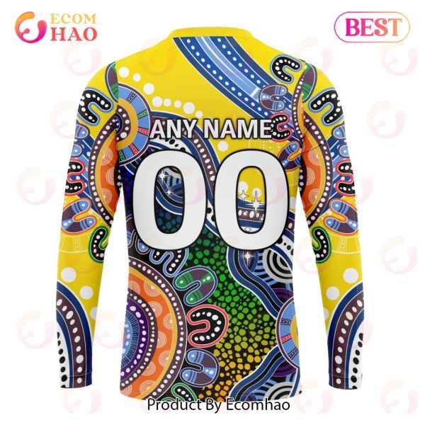 AFL Gold Coast Suns Special Indigenous Design 3D Hoodie