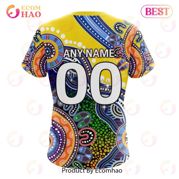 AFL Gold Coast Suns Special Indigenous Design 3D Hoodie