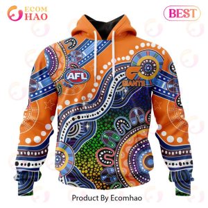 AFL Greater Western Sydney Giants Special Indigenous Design 3D Hoodie