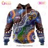 AFL North Melbourne Football Club Special Indigenous Design 3D Hoodie
