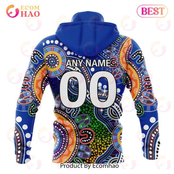 AFL North Melbourne Football Club Special Indigenous Design 3D Hoodie