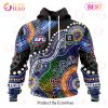 AFL North Melbourne Football Club Special Indigenous Design 3D Hoodie